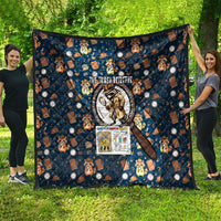 Jimothy The Raccoon The Trash Detective Quilt Funny Noir Sleuth Missing Snacks Crime Mystery
