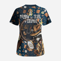 Jimothy The Raccoon The Trash Detective Scrub Top Funny Noir Sleuth Missing Snacks Crime Mystery