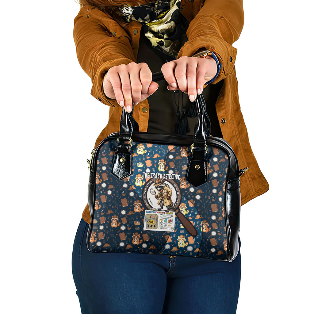 Jimothy The Raccoon The Trash Detective Shoulder Handbag Funny Noir Sleuth Missing Snacks Crime Mystery