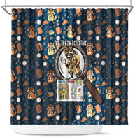 Jimothy The Raccoon The Trash Detective Shower Curtain Funny Noir Sleuth Missing Snacks Crime Mystery