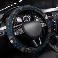 Jimothy The Raccoon The Trash Detective Steering Wheel Cover Funny Noir Sleuth Missing Snacks Crime Mystery