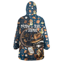 Jimothy The Raccoon The Trash Detective Wearable Blanket Hoodie Funny Noir Sleuth Missing Snacks Crime Mystery