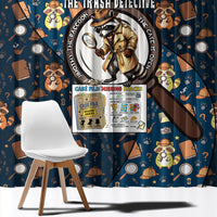 Jimothy The Raccoon The Trash Detective Window Curtain Funny Noir Sleuth Missing Snacks Crime Mystery