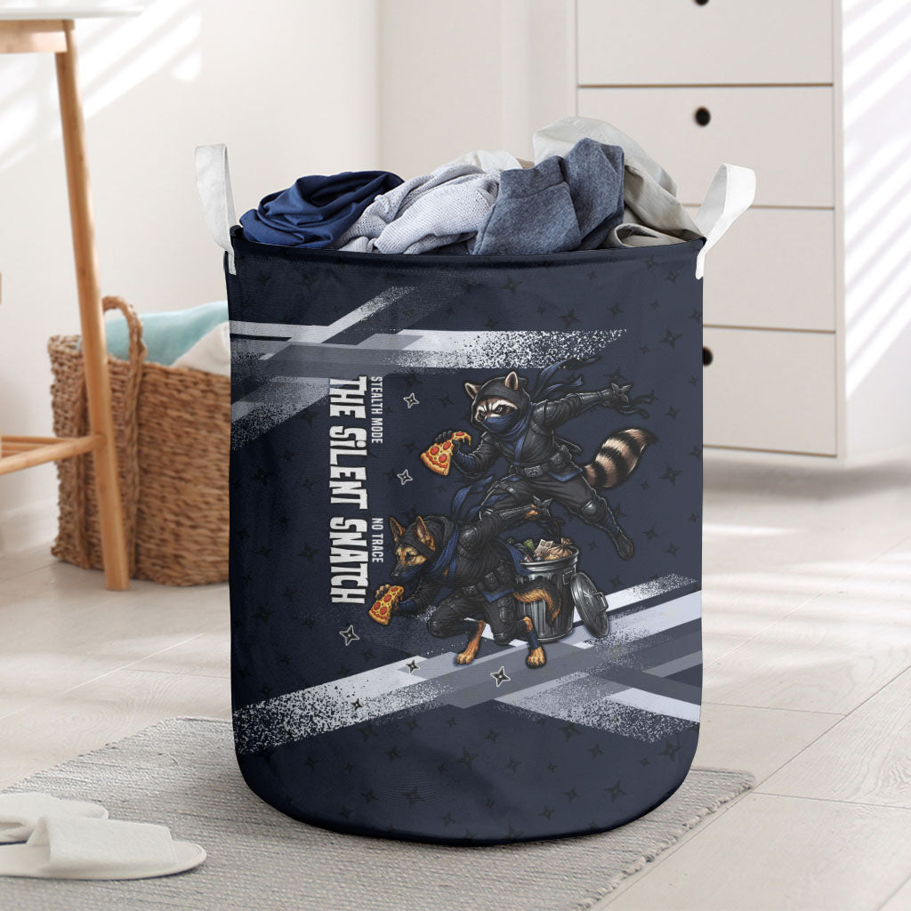 Ninja Raccoon Quasimodo Pizza Heist Laundry Basket Night Stealth Scene Detailed Pizza Slices