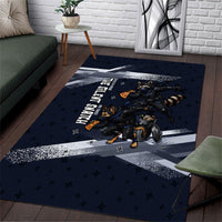 Ninja Raccoon Quasimodo Pizza Heist Area Rug Night Stealth Scene Detailed Pizza Slices