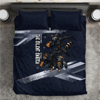 Ninja Raccoon Quasimodo Pizza Heist Bedding Set Night Stealth Scene Detailed Pizza Slices