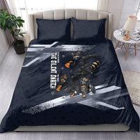 Ninja Raccoon Quasimodo Pizza Heist Bedding Set Night Stealth Scene Detailed Pizza Slices