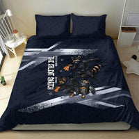 Ninja Raccoon Quasimodo Pizza Heist Bedding Set Night Stealth Scene Detailed Pizza Slices