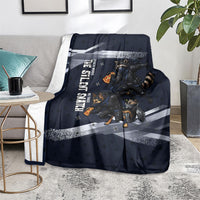 Ninja Raccoon Quasimodo Pizza Heist Blanket Night Stealth Scene Detailed Pizza Slices