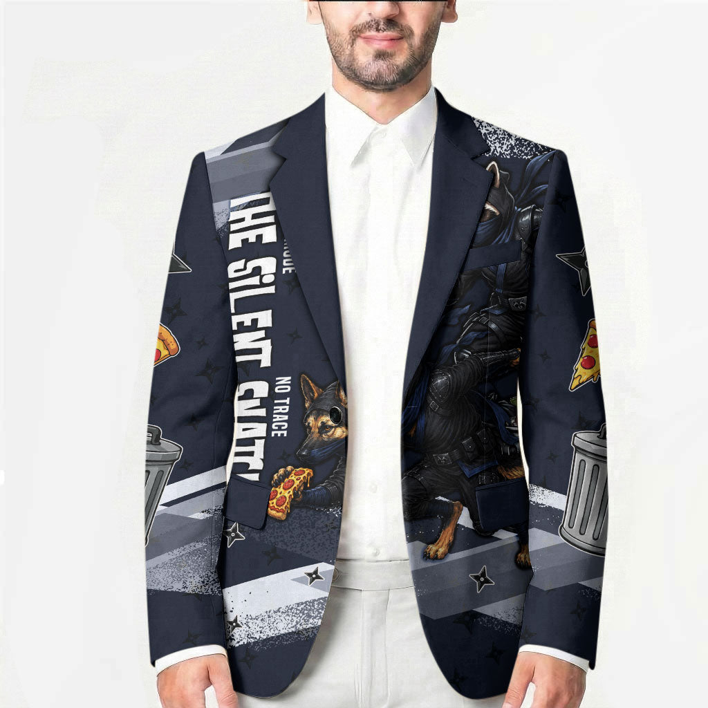 Ninja Raccoon Quasimodo Pizza Heist Blazer Night Stealth Scene Detailed Pizza Slices