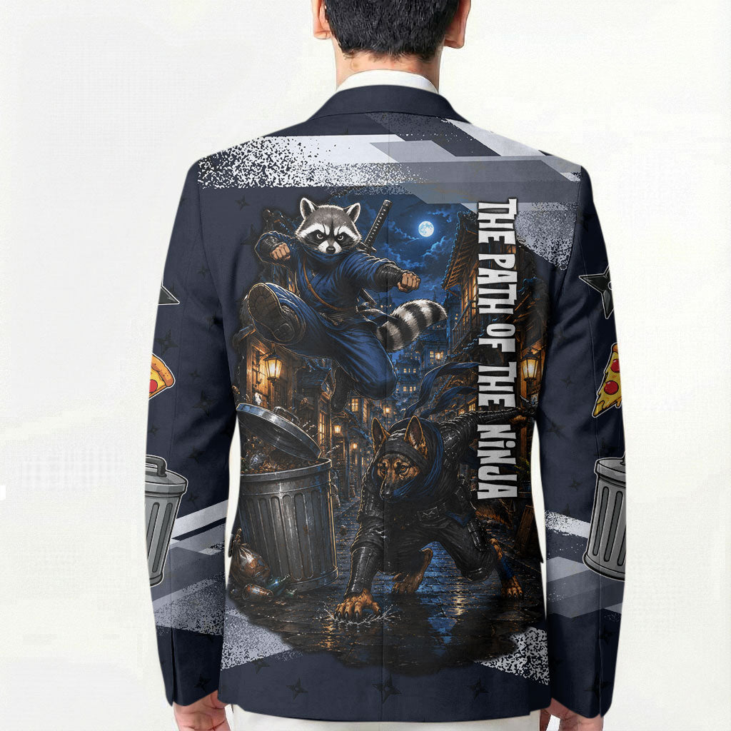 Ninja Raccoon Quasimodo Pizza Heist Blazer Night Stealth Scene Detailed Pizza Slices