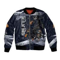Ninja Raccoon Quasimodo Pizza Heist Bomber Jacket Night Stealth Scene Detailed Pizza Slices