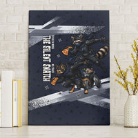 Ninja Raccoon Quasimodo Pizza Heist Canvas Wall Art Night Stealth Scene Detailed Pizza Slices