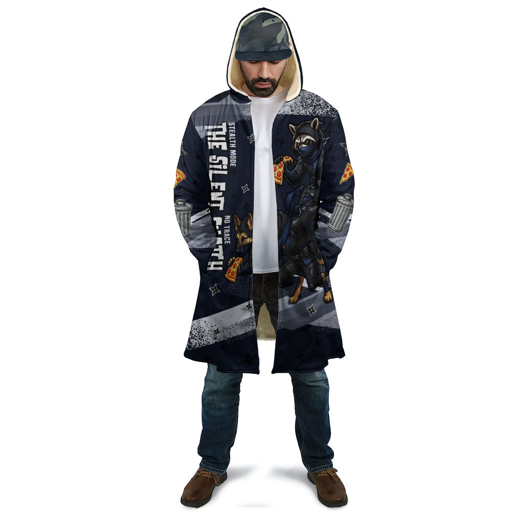 Ninja Raccoon Quasimodo Pizza Heist Cloak Night Stealth Scene Detailed Pizza Slices