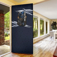 Ninja Raccoon Quasimodo Pizza Heist Door Cover Night Stealth Scene Detailed Pizza Slices