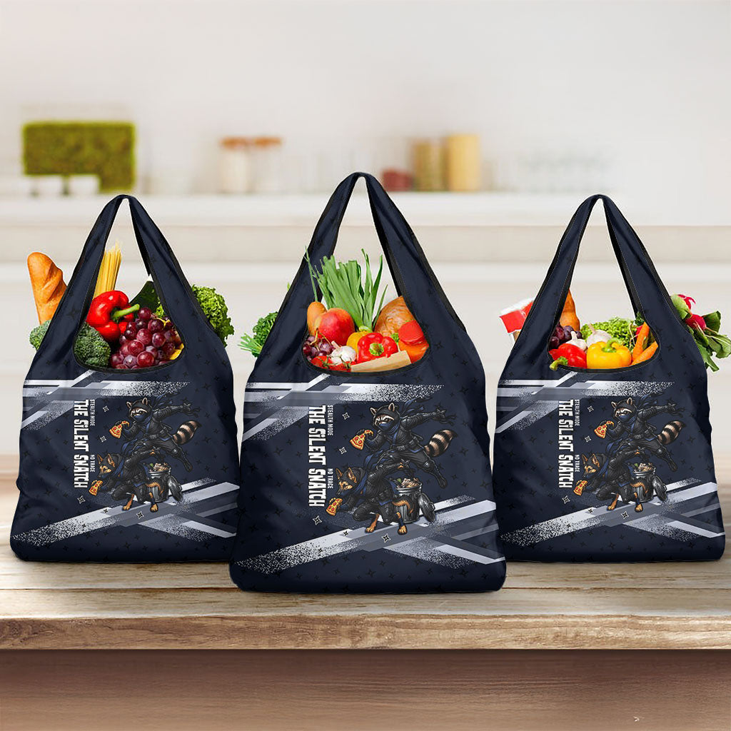 Ninja Raccoon Quasimodo Pizza Heist Grocery Bag Night Stealth Scene Detailed Pizza Slices