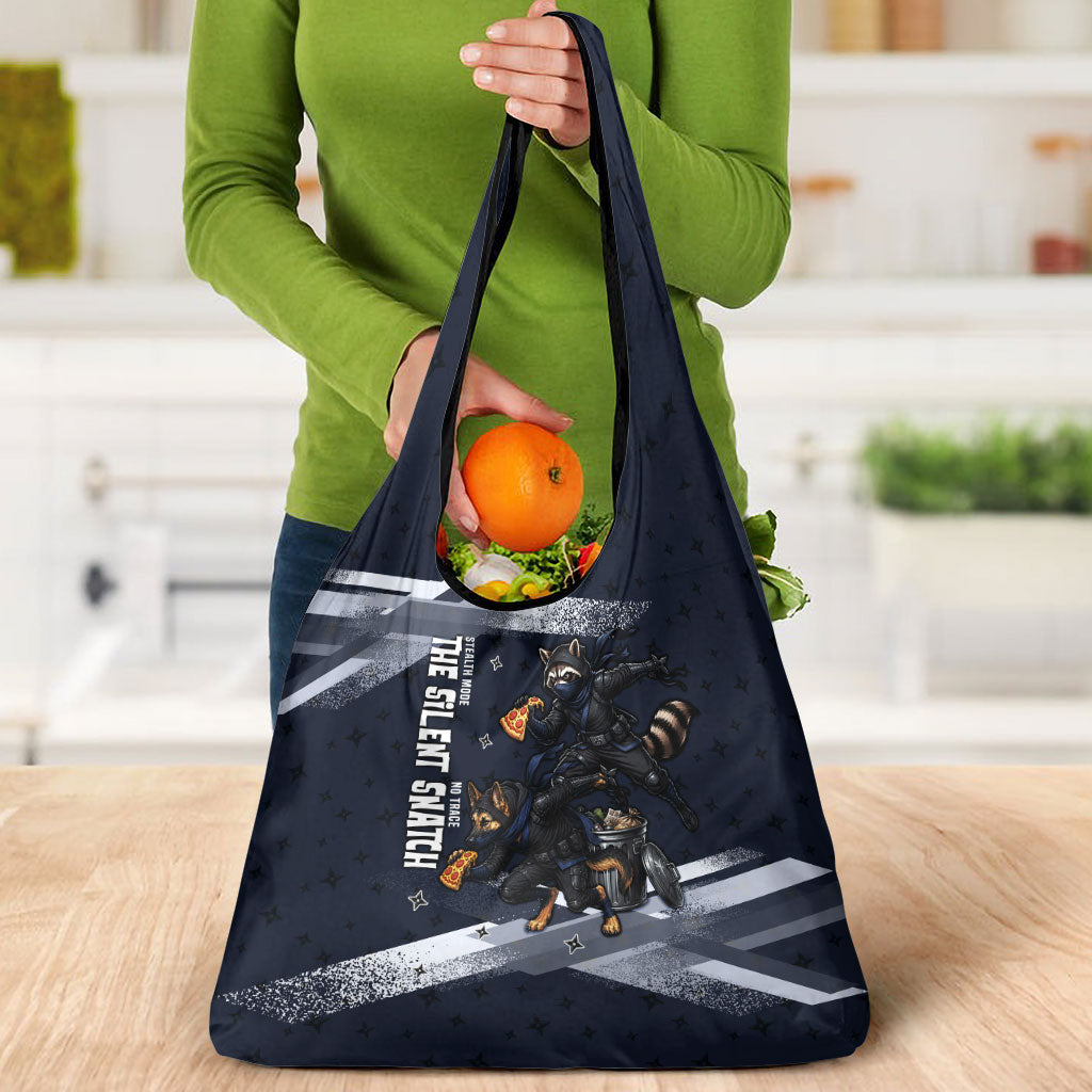 Ninja Raccoon Quasimodo Pizza Heist Grocery Bag Night Stealth Scene Detailed Pizza Slices