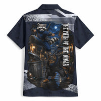 Ninja Raccoon Quasimodo Pizza Heist Hawaiian Shirt Night Stealth Scene Detailed Pizza Slices