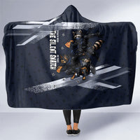 Ninja Raccoon Quasimodo Pizza Heist Hooded Blanket Night Stealth Scene Detailed Pizza Slices