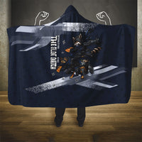 Ninja Raccoon Quasimodo Pizza Heist Hooded Blanket Night Stealth Scene Detailed Pizza Slices
