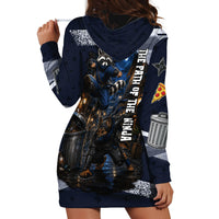 Ninja Raccoon Quasimodo Pizza Heist Hoodie Dress Night Stealth Scene Detailed Pizza Slices