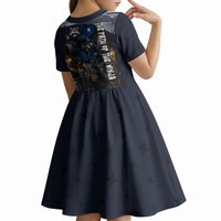 Ninja Raccoon Quasimodo Pizza Heist Kid Short Sleeve Dress Night Stealth Scene Detailed Pizza Slices