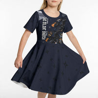 Ninja Raccoon Quasimodo Pizza Heist Kid Short Sleeve Dress Night Stealth Scene Detailed Pizza Slices