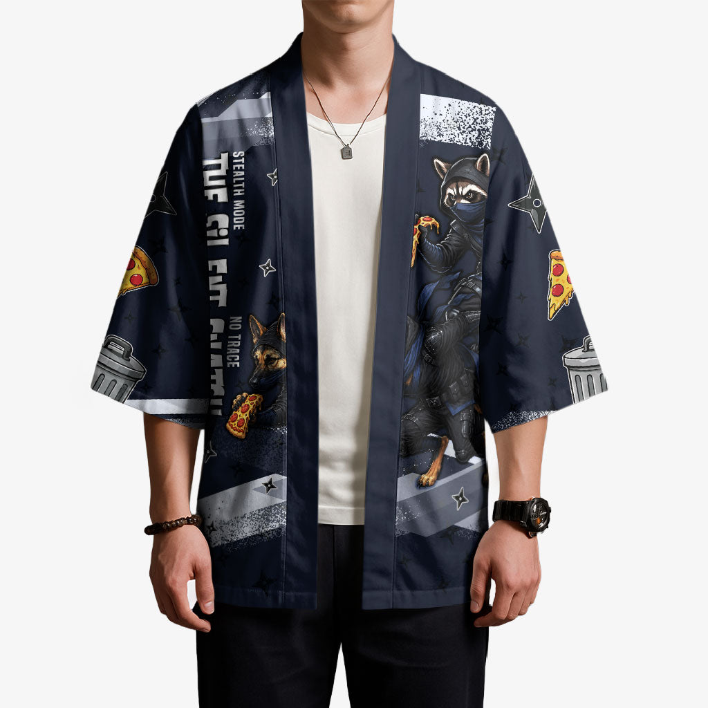 Ninja Raccoon Quasimodo Pizza Heist Kimono Night Stealth Scene Detailed Pizza Slices