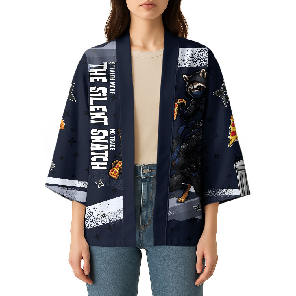 Ninja Raccoon Quasimodo Pizza Heist Kimono Night Stealth Scene Detailed Pizza Slices