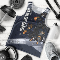 Ninja Raccoon Quasimodo Pizza Heist Men Tank Top Night Stealth Scene Detailed Pizza Slices