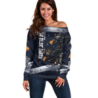 Ninja Raccoon Quasimodo Pizza Heist Off Shoulder Sweater Night Stealth Scene Detailed Pizza Slices