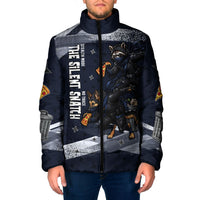 Ninja Raccoon Quasimodo Pizza Heist Padded Jacket Night Stealth Scene Detailed Pizza Slices