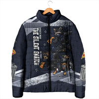 Ninja Raccoon Quasimodo Pizza Heist Padded Jacket Night Stealth Scene Detailed Pizza Slices
