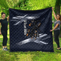 Ninja Raccoon Quasimodo Pizza Heist Quilt Night Stealth Scene Detailed Pizza Slices