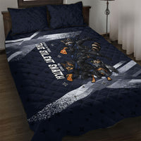 Ninja Raccoon Quasimodo Pizza Heist Quilt Bed Set Night Stealth Scene Detailed Pizza Slices
