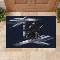 Ninja Raccoon Quasimodo Pizza Heist Rubber Doormat Night Stealth Scene Detailed Pizza Slices