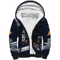 Ninja Raccoon Quasimodo Pizza Heist Sherpa Hoodie Night Stealth Scene Detailed Pizza Slices