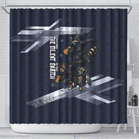Ninja Raccoon Quasimodo Pizza Heist Shower Curtain Night Stealth Scene Detailed Pizza Slices