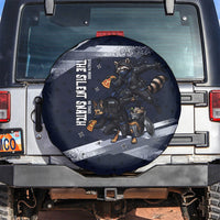 Ninja Raccoon Quasimodo Pizza Heist Spare Tire Cover Night Stealth Scene Detailed Pizza Slices