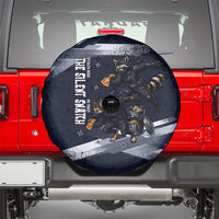 Ninja Raccoon Quasimodo Pizza Heist Spare Tire Cover Night Stealth Scene Detailed Pizza Slices