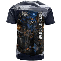 Ninja Raccoon Quasimodo Pizza Heist T Shirt Night Stealth Scene Detailed Pizza Slices