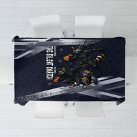 Ninja Raccoon Quasimodo Pizza Heist Tablecloth Night Stealth Scene Detailed Pizza Slices