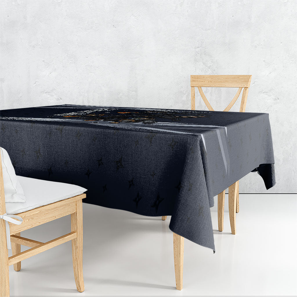 Ninja Raccoon Quasimodo Pizza Heist Tablecloth Night Stealth Scene Detailed Pizza Slices