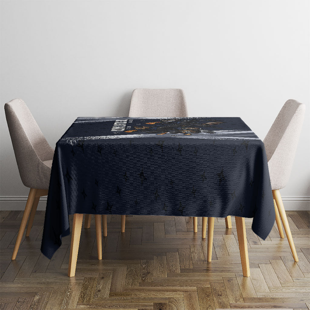 Ninja Raccoon Quasimodo Pizza Heist Tablecloth Night Stealth Scene Detailed Pizza Slices