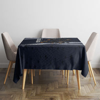 Ninja Raccoon Quasimodo Pizza Heist Tablecloth Night Stealth Scene Detailed Pizza Slices