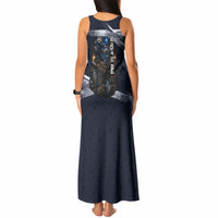 Ninja Raccoon Quasimodo Pizza Heist Tank Maxi Dress Night Stealth Scene Detailed Pizza Slices
