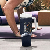 Ninja Raccoon Quasimodo Pizza Heist Tumbler With Handle Night Stealth Scene Detailed Pizza Slices