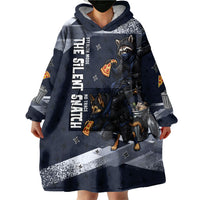 Ninja Raccoon Quasimodo Pizza Heist Wearable Blanket Hoodie Night Stealth Scene Detailed Pizza Slices