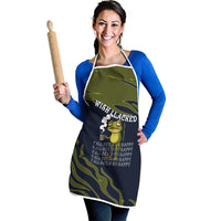 Wish I Lacked Critical Thinking Skills Y'all Seem So Happy Frog Apron Funny Overthinking Meme