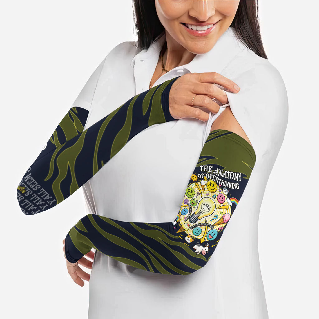 Wish I Lacked Critical Thinking Skills Y'all Seem So Happy Frog Arm Sleeves Funny Overthinking Meme